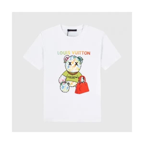 Louis vuitton Mm/Wm Logo Short Sleeved Tshirts Wh… - 1