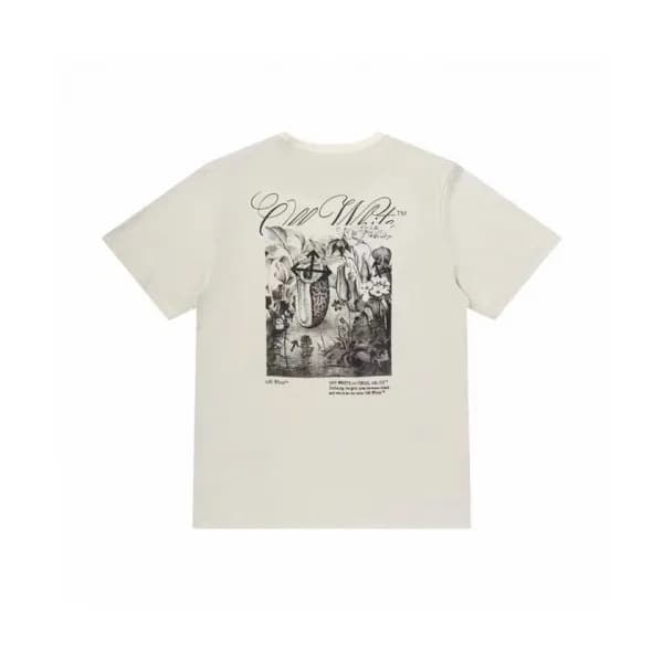 Off-white Mm/Wm Printing Logo Crew - neck Cotton … - 1