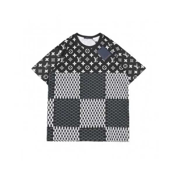 Louis vuitton Mm/Wm Logo Short Sleeved Tshirts Bl… - 1