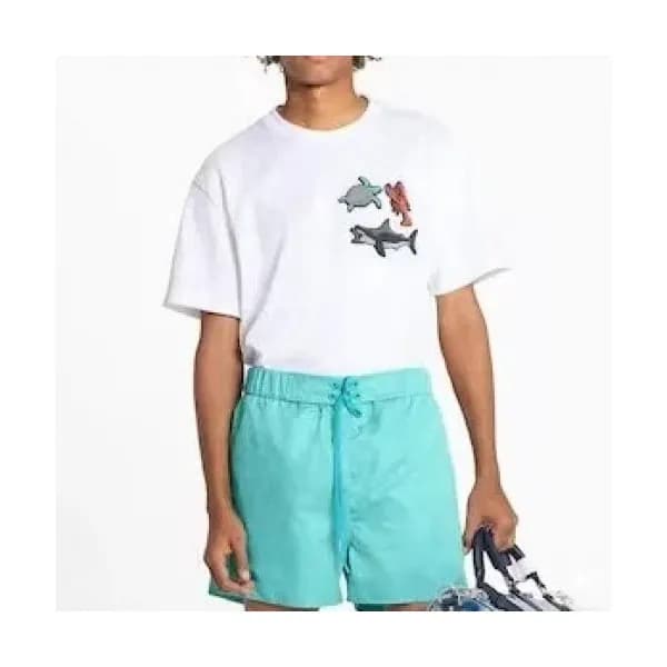 Louis vuitton Mens Casual Half Pants Blue- 루이비통 2… - 1