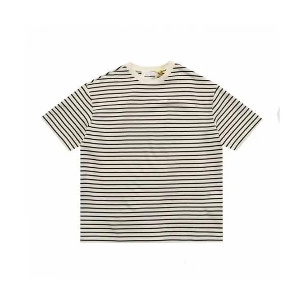 Jil Sander Mens Basic Crew-neck Cotton Short Slee… - 1