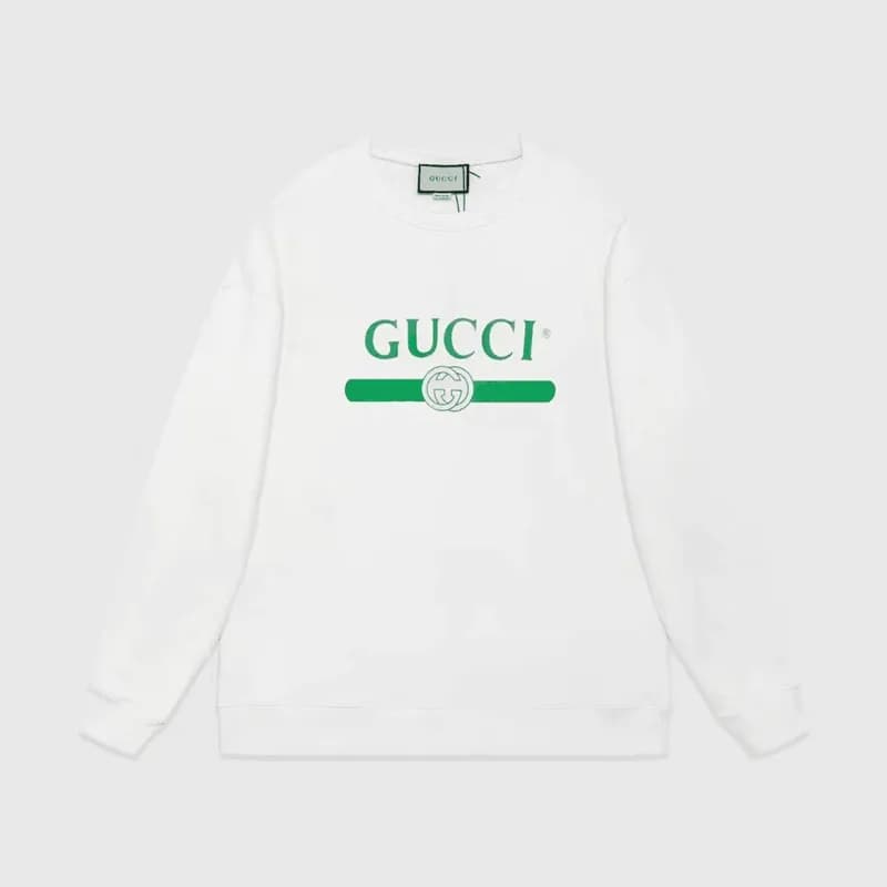 Gucci Mm/Wm Logo Crew-neck Cotton Tshirts White -… - 1