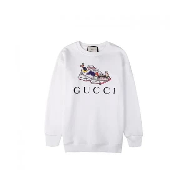 Gucci Mm/Wm Logo Crew-neck Cotton Tshirts White -… - 1