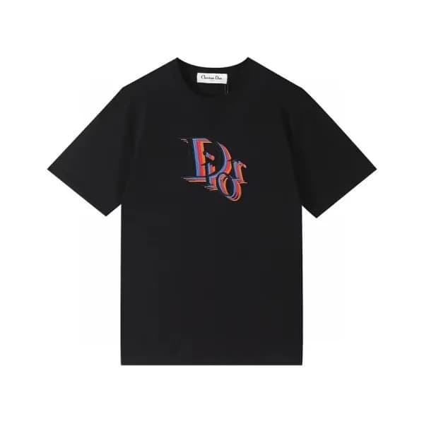 디올 남성 크루넥 블랙 반팔티 - Mens Black Tshirts - dio01699x - 1