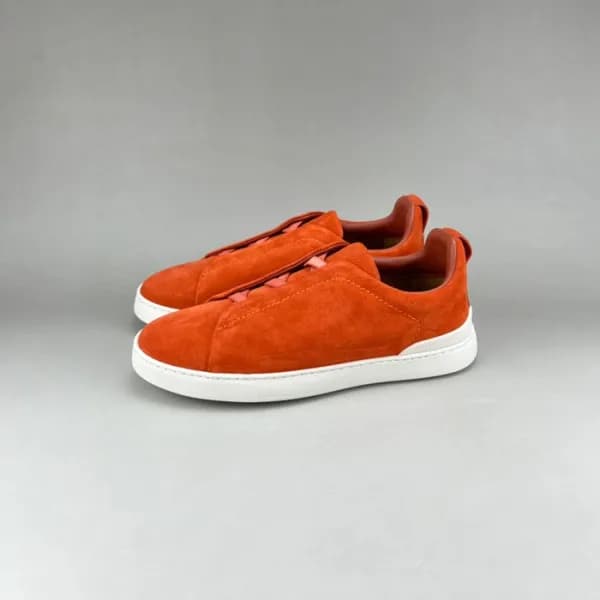 제냐 남성 이니셜 오렌지 스니커즈 - Mens Orange Sneakers - zeg038… - 1