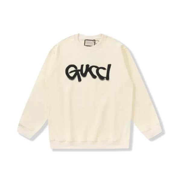 구찌 남성 캐쥬얼 아이보리 맨투맨 - Gucci Mens Ivory Tshirts - Gu… - 1
