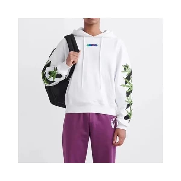 오프화이트 남성 캐쥬얼 화이트 후드티 - Off-white Mens White Hoodie… - 1