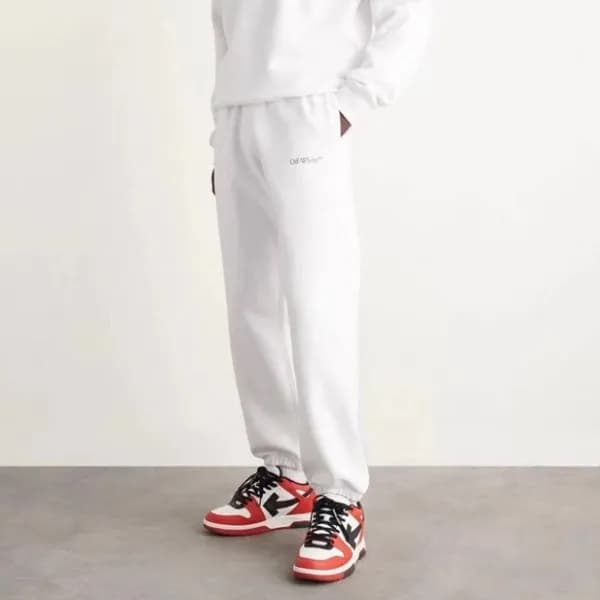 오프화이트 남성 캐쥬얼 화이트 팬츠 - Off-white Mens White Pants -… - 1