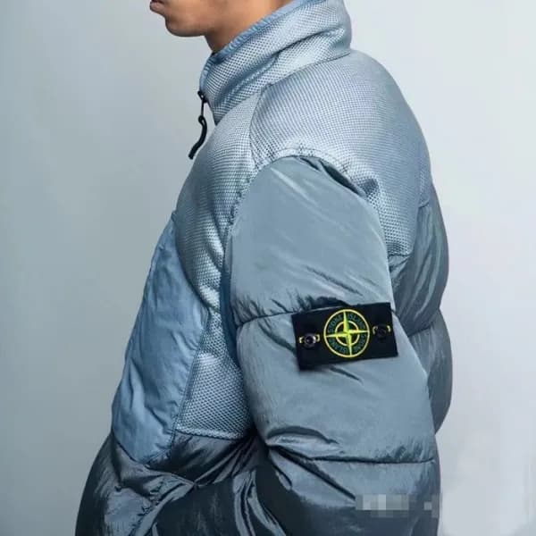 스톤아일랜드 남성 블루 구스다운 패딩 - Stone Island Mens Blue Pad… - 1