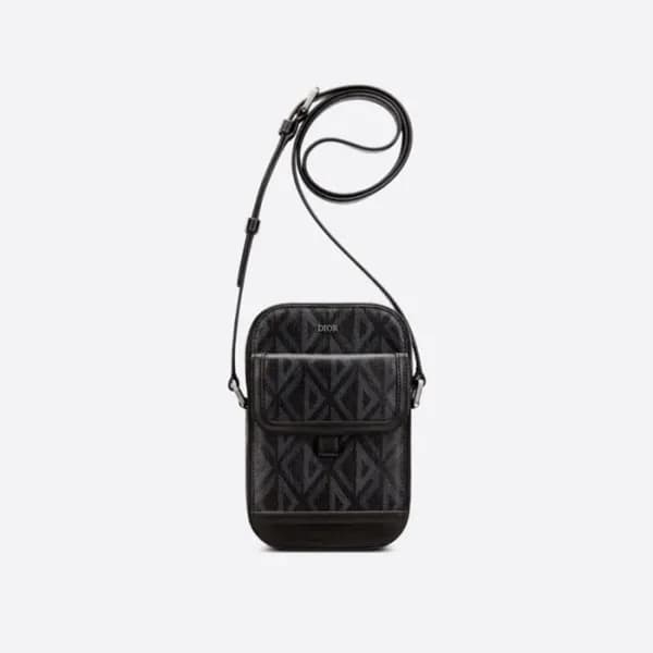 디올 남성 블랙 다이아몬드 카메라백 - Dior Men Black Diamond Camer…