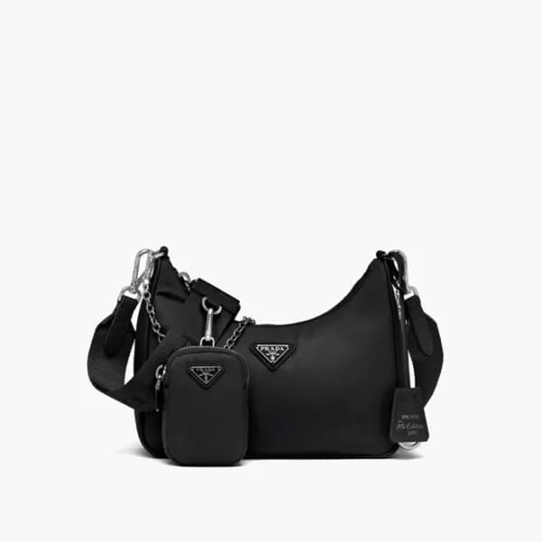 프라다 여성 블랙 호보백 - Prada Womens Black Hobo Bag - pr16… - 1
