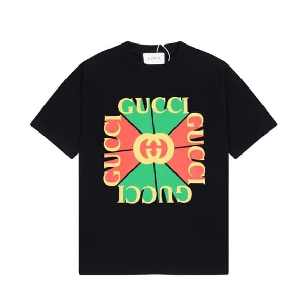 구찌 남/녀 블랙 크루넥 반팔티 - Gucci Unisex Black Tshirts - g… - 1