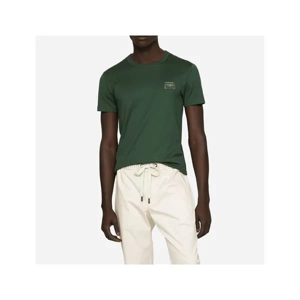 돌체앤가바나 남성 그린 반팔티 - Dolce&Gabbana Mens Green Tshirt… - 1
