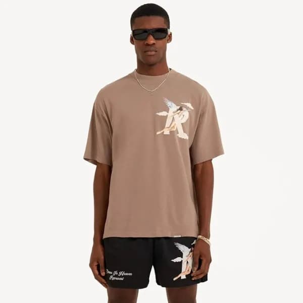 리프리젠트 남성 카멜 크루넥 반팔티 - Represent Mens Camel Tshirts… - 1