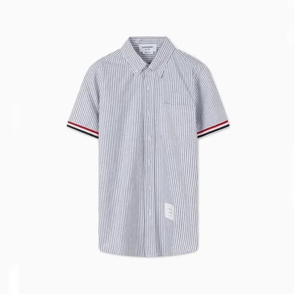 톰브라운 남성 그레이 반팔 셔츠 - Thom Browne Mens Gray Half sle… - 1