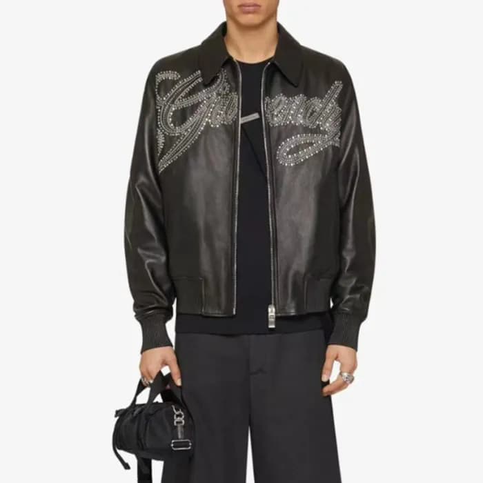지방시 남성 블랙 가죽 자켓 - Givenchy Mens Black Jackets - gi… - 1