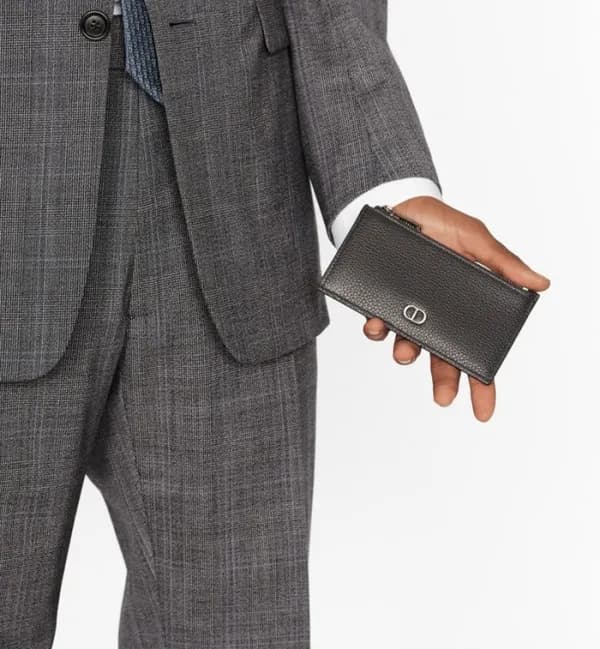 디올 남성 블랙 지피 카드 지갑 - Dior Mens Black Card Wallets -… - 1