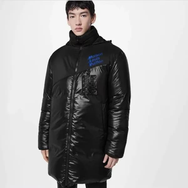 루이비통 남성 모던 블랙 양면패딩 - Louis vuitton Mens Black Padd… - 1