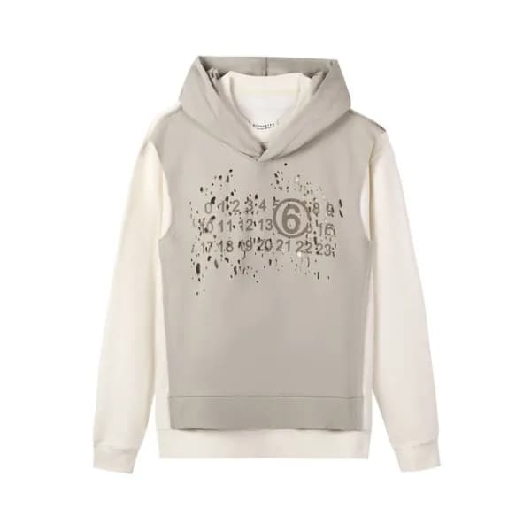 메종마르지엘라 남성 그레이 후드티 - Maison margiela Mens Gray Hoo… - 1