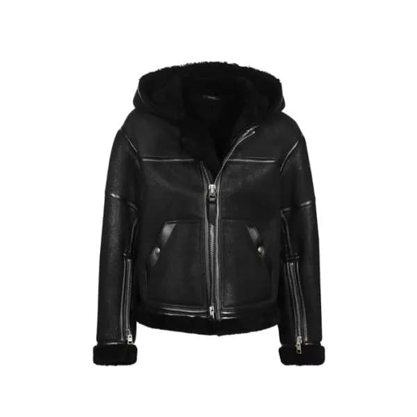 톰포드 남성 블랙 가죽 자켓 - Tom Ford Mens Black Jackets - to… - 1
