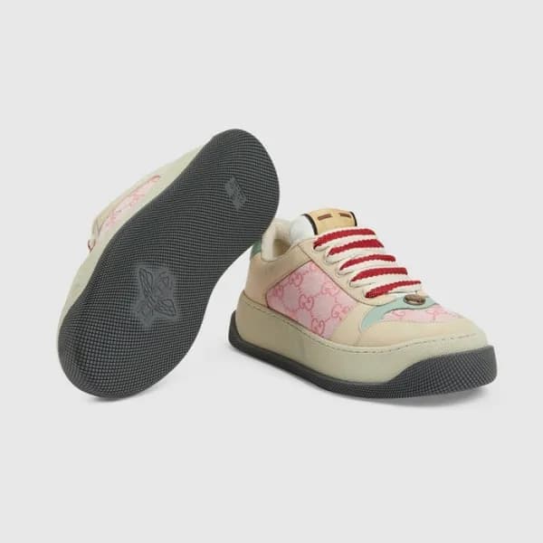 구찌 남/녀 핑크 스니커즈 - Gucci Unisex Pink Sneakers - gus3… - 1