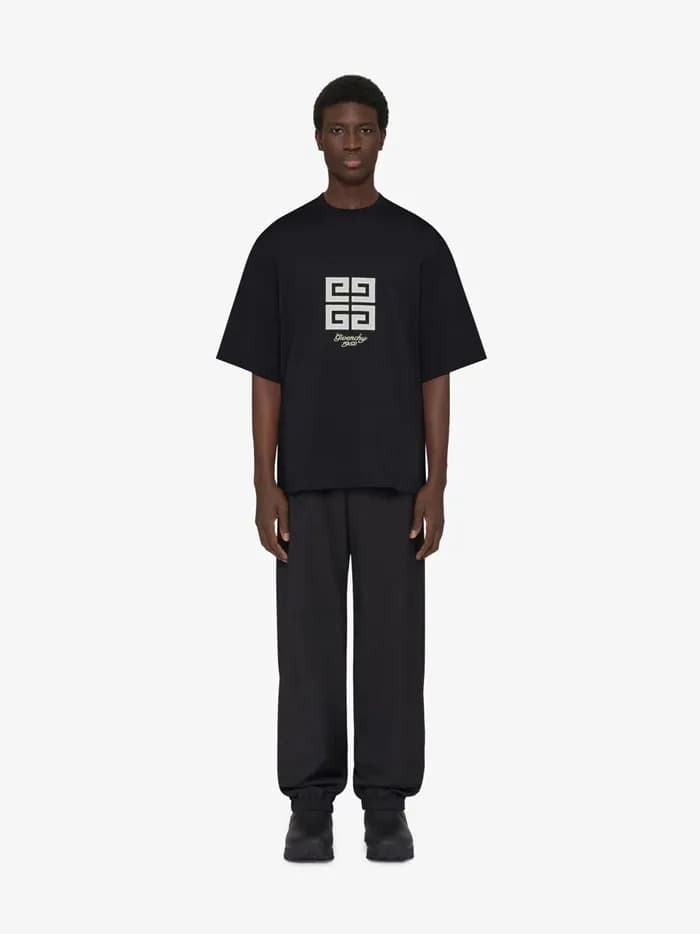 지방시 남성 블랙 반팔 티셔츠 - Givenchy Mens Black Tshirts - g… - 1