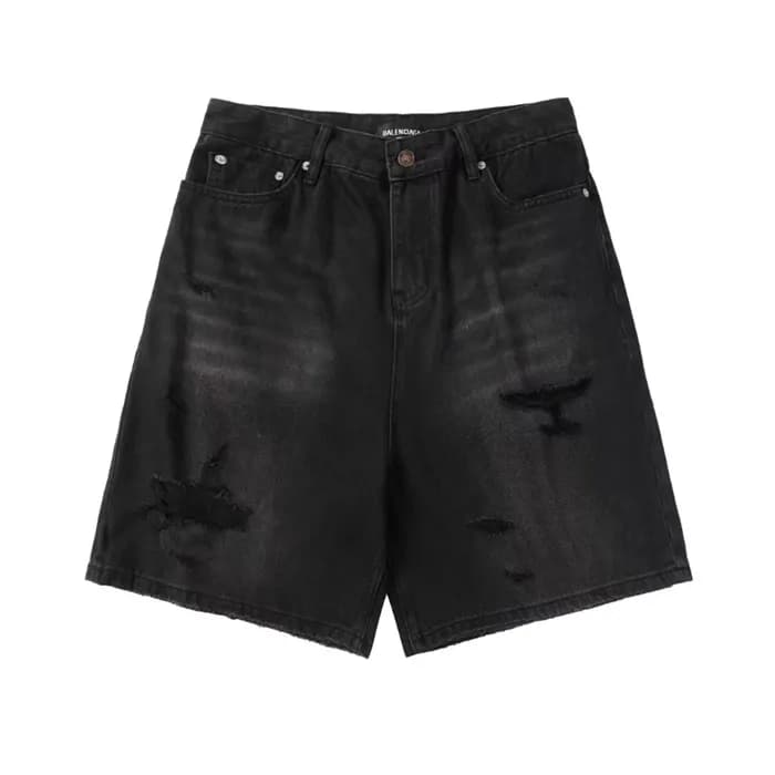 발렌시아가 남성 블랙 반바지 - Balenciaga Mens Black Half-pants… - 1