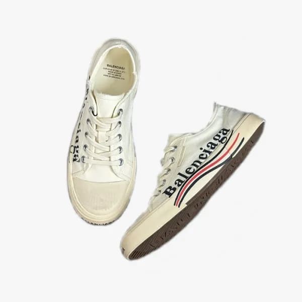 발렌시아가 남성 화이트 스니커즈 - Balenciaga Mens White Sneakers… - 1