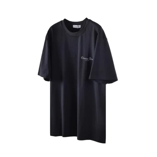 디올 남성 블랙 반팔 티셔츠 - Dior Mens Black Tshirts - dic178… - 1
