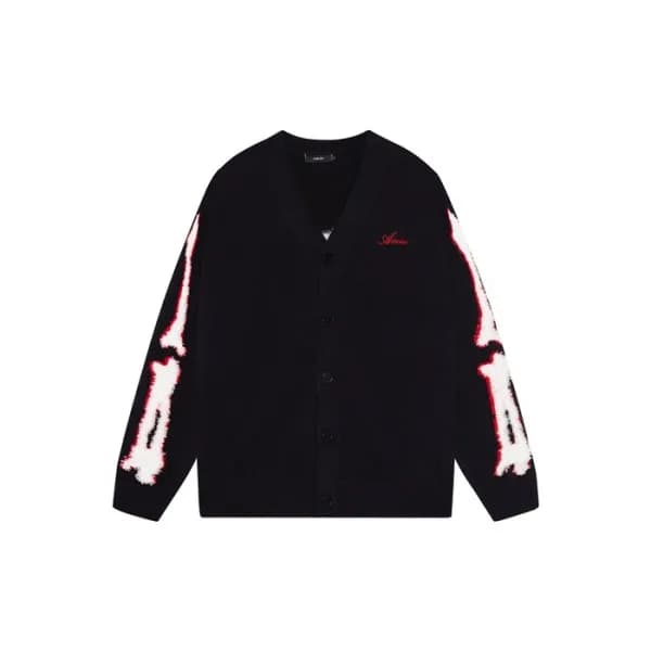 Amiri Mens V-neck Cardigan - 아미리 남성 브이넥 가디건 - amc2… - 1