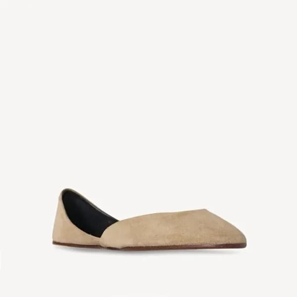 더 로우 여성 젬마 스웨이드 발레 슈즈 - The Row Womens Gemma Suede… - 1