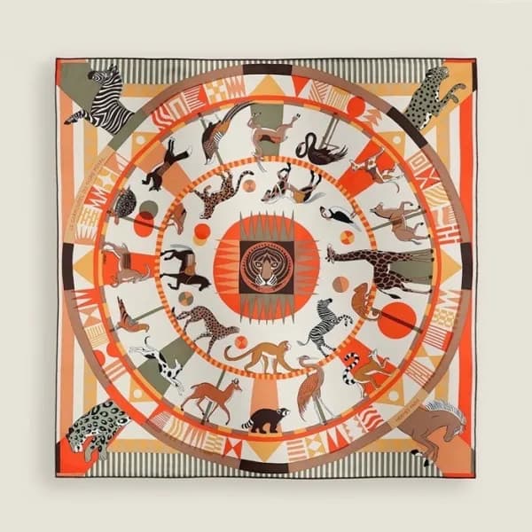 에르메스 여성 실크 스카프 - Hermes Womens Silk Scarf - acc451… - 1