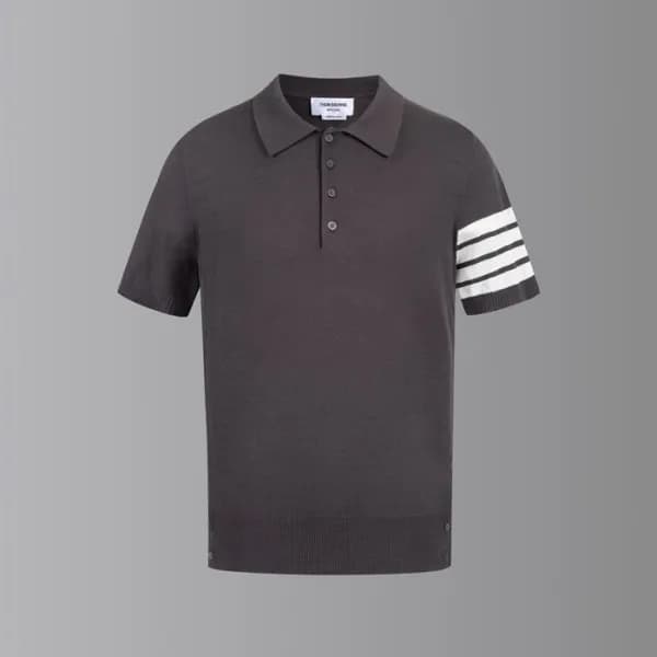 톰브라운 남성 폴로 반팔티 - Thom Browne Mens Polo Tshirt - th… - 1