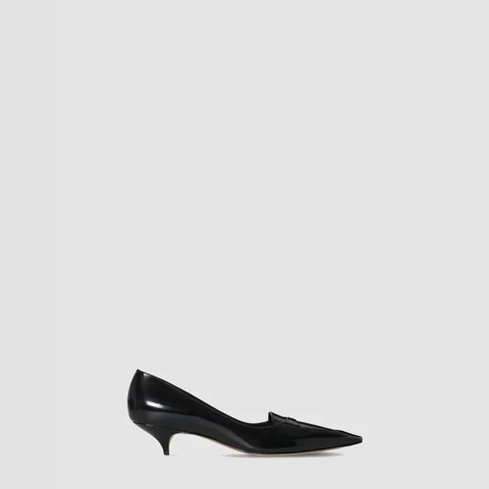 더 로우 여성 가죽 키튼 힐 - The Row Leather Kitten Heel - th… - 1