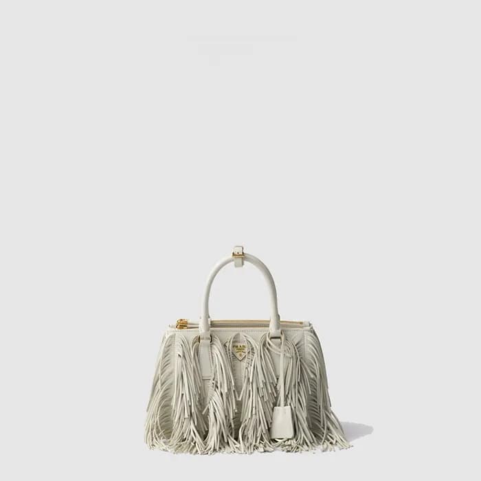 프라다 여성 프린지 갤러리아 스몰 가죽 백 1BA896 - Prada Womens Gall… - 1