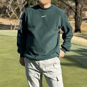 [NIKE × NOCTA] 녹타×나이키 남성 골프 플리스 크루넥 & 기모 팬츠 세트 - g…
