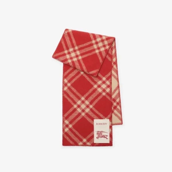 버버리 남/녀 체크 스카프 - Burberry Unisex Checked Scarf - a… - 1
