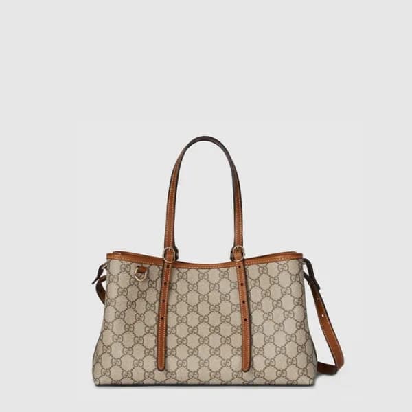 구찌 여성 GG 엠블럼 미디엄 토트백 - Gucci Womens GG Emblem Medi… - 1