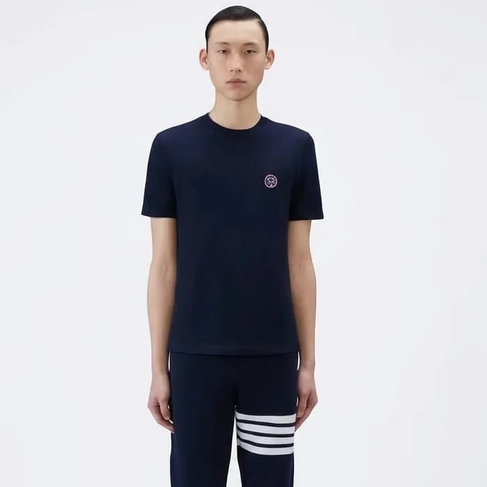 톰브라운 남성 라운드 반팔티 - Thom Browne Mens Round Tshirts -… - 1