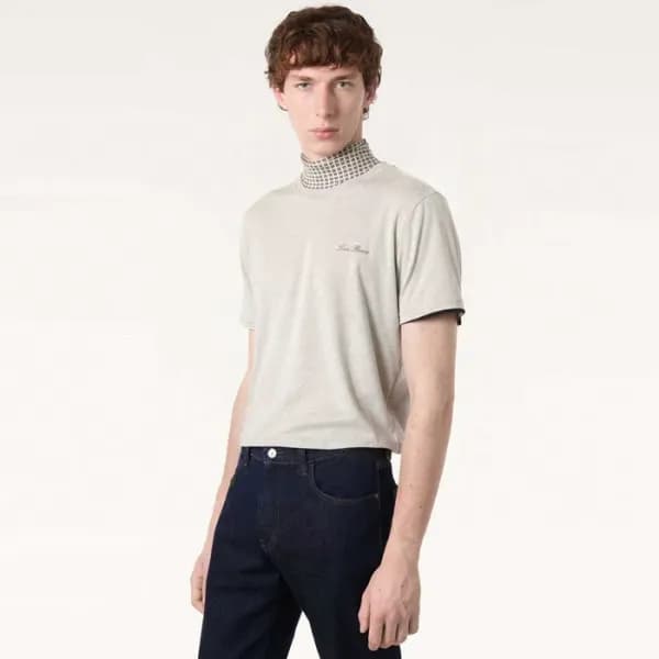 로로피아나 남성 라운드 반팔티 - Loro Piana Mens Round Tshirt - … - 1