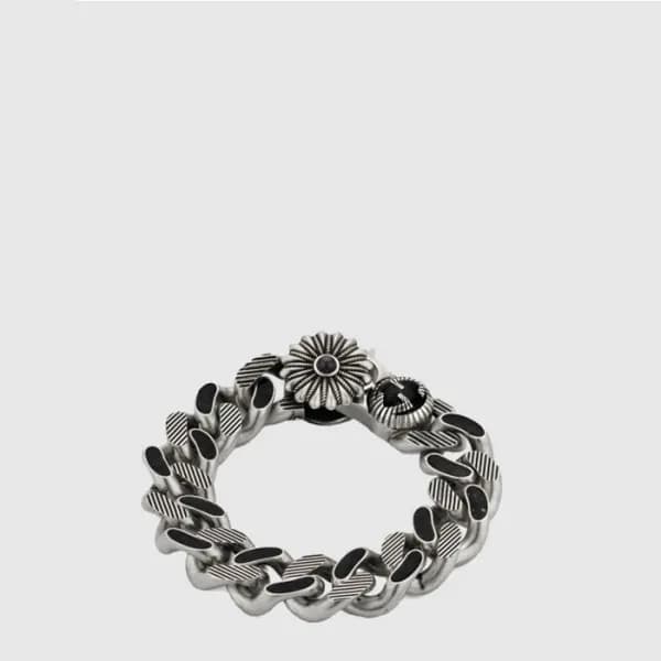 구찌 남/녀 꽃 버클형 G 팔찌 - Gucci Unisex Flower Buckle Typ… - 1