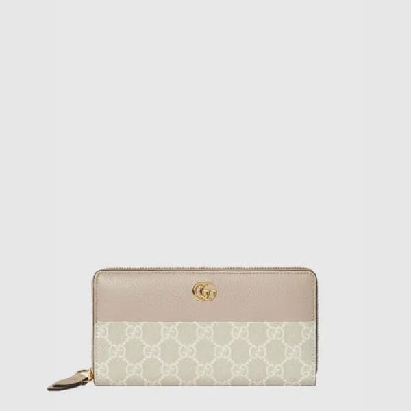 구찌 여성 GG 마몽 바이컬러 지퍼 지갑 - Gucci Womens GG Marmont B… - 1