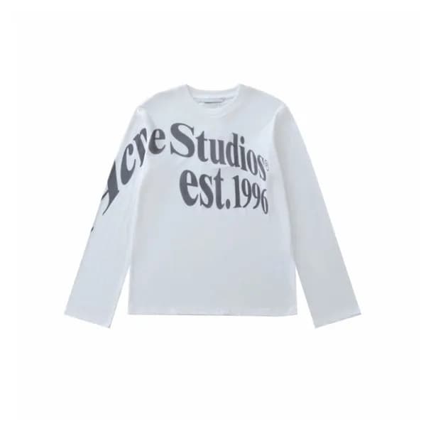 아크네 남/녀 프린트 스웨트 셔츠 - Acne Unisex Print Sweatshirt … - 1