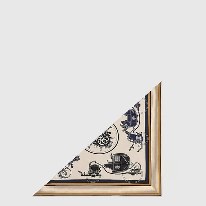 에르메스 여성 자이언트 트라이앵글 스카프 - Hermes Womens Ex-Libris Giant Triangle Scarf - acc8820x - 1