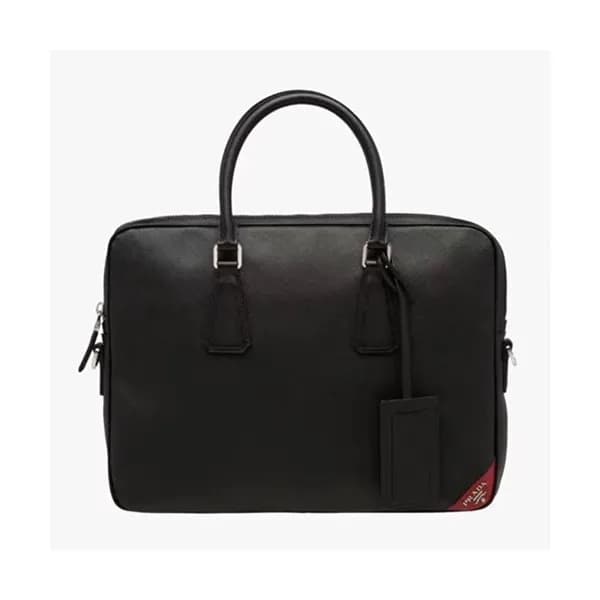 Prada Saffiano Mens Business Bag,36CM - 프라다 사피아노 … - 1