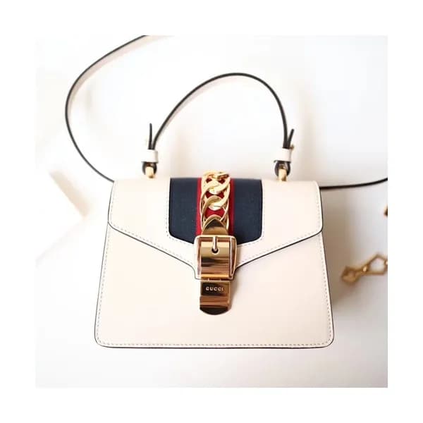 Cucci Sylvie Mini Tote Shoulder Bag,20CM - 구찌 실비 미… - 1