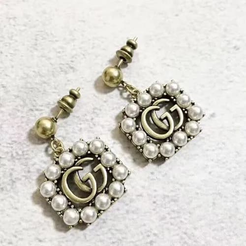 GUCCIr Rose Gold Earring - 구찌 여성용 18k도금 로즈 골드 귀걸이 - 1