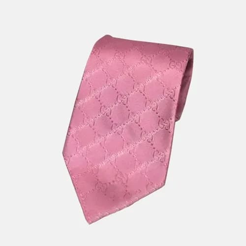 GUCCI MENS NECKTIE PINK - 구찌 남성용 넥타이 핑크
