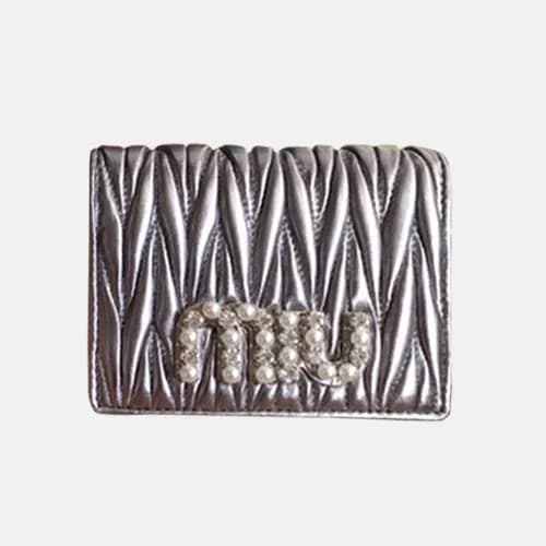 MiuMiu 2018 Ladies Matelassé Nappa Leather Wallet … - 1