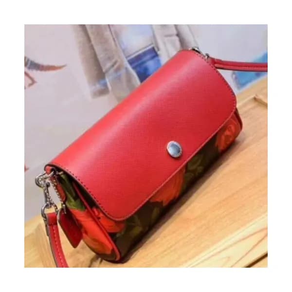 Coach 2018 Leather Coted Riversible Shoulder Bag,2… - 1